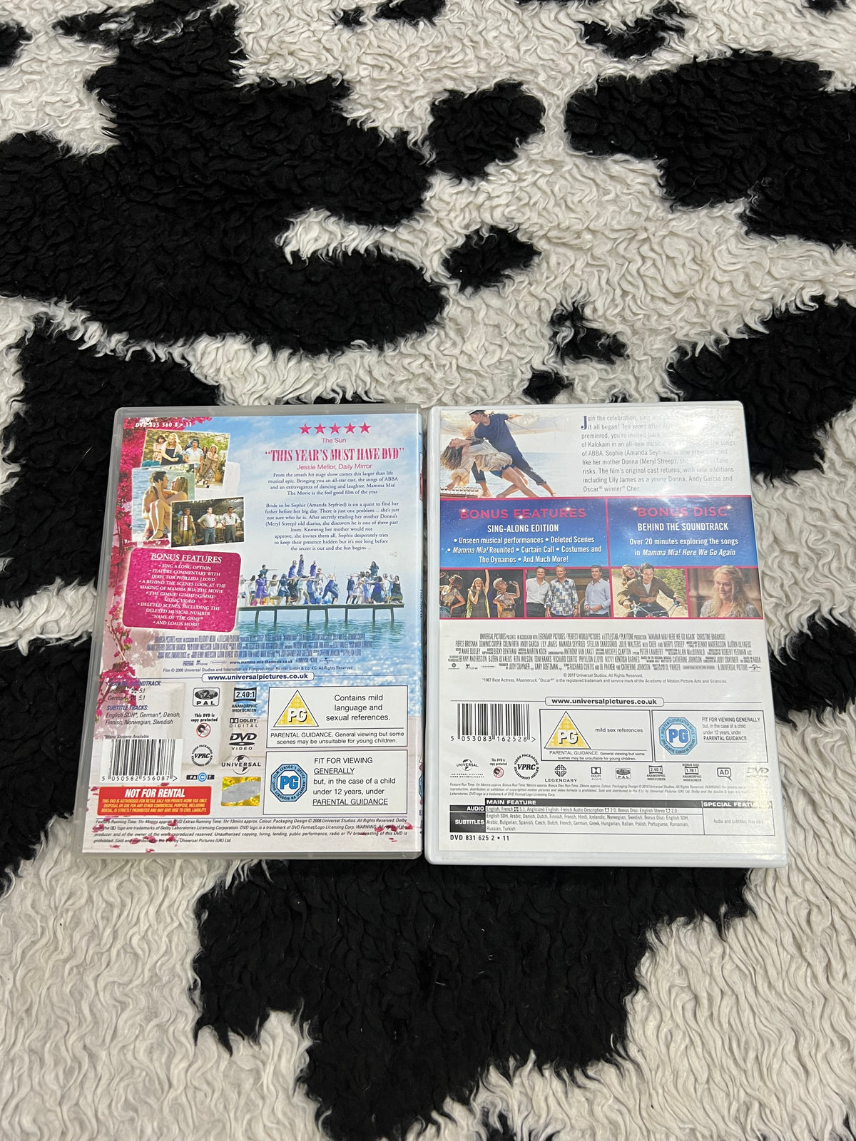 Mamma Mia DVDs