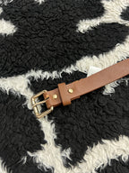 Brown Golden Studded Belt