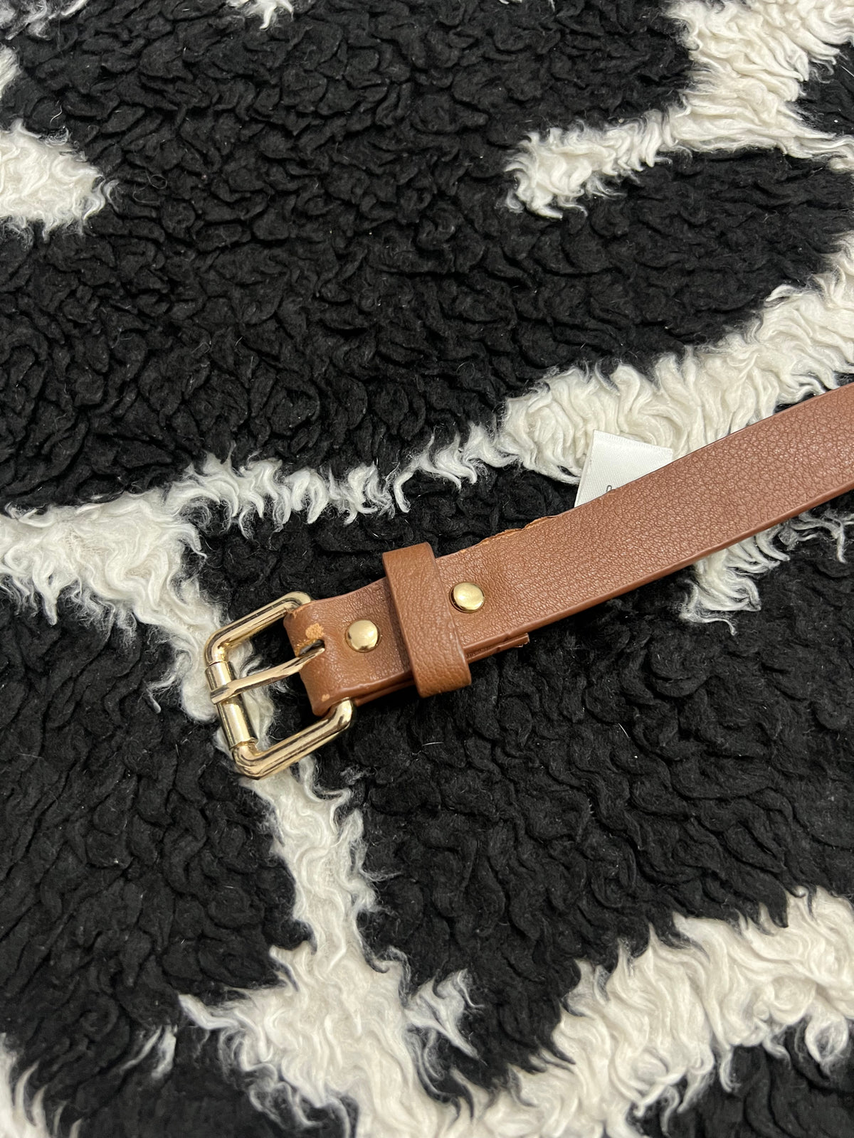 Brown Golden Studded Belt