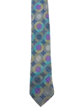 Grey Geometric Embroidered Tie