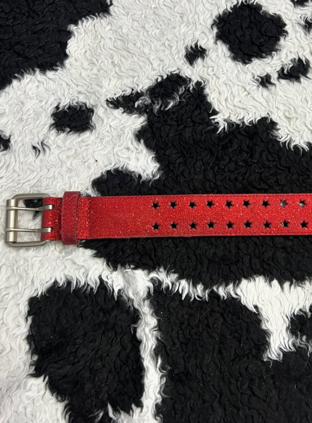 Red Stars Glitter Belt