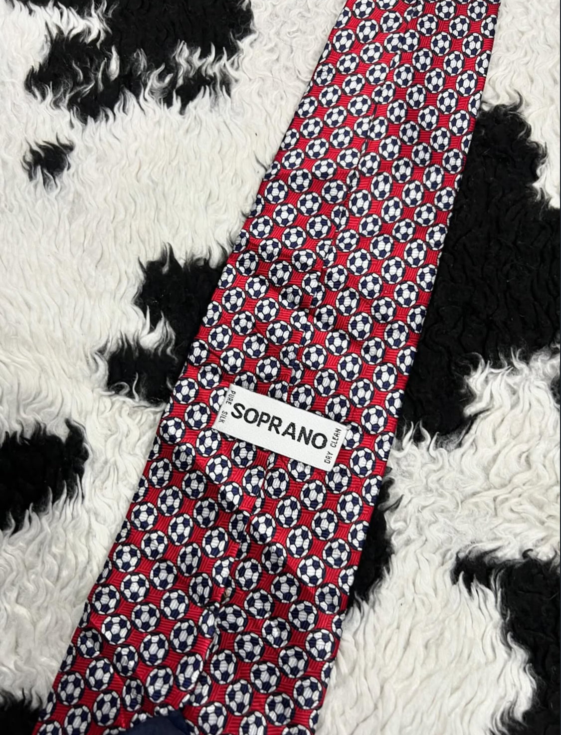 Red Football Tie
