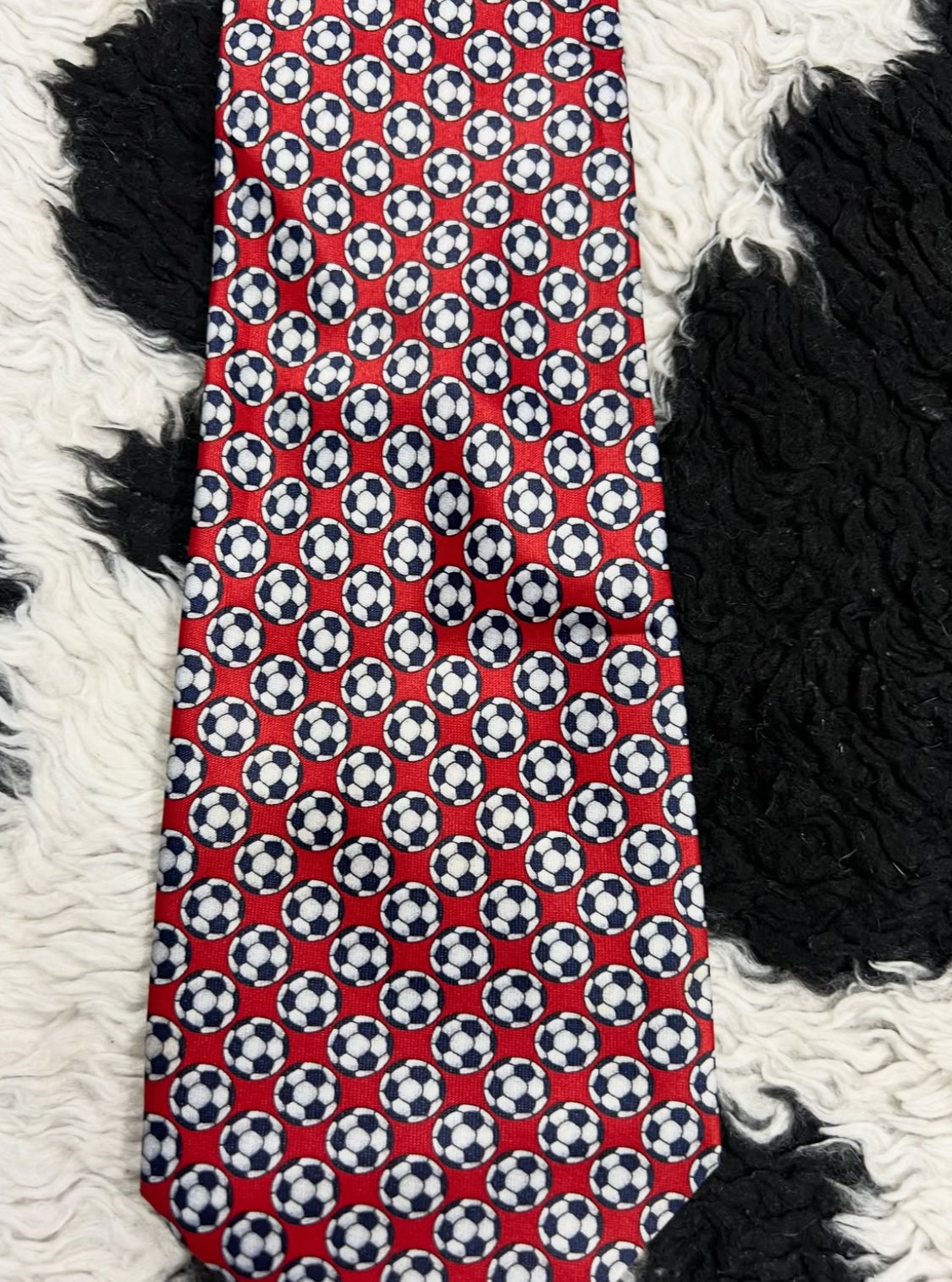 Red Football Tie