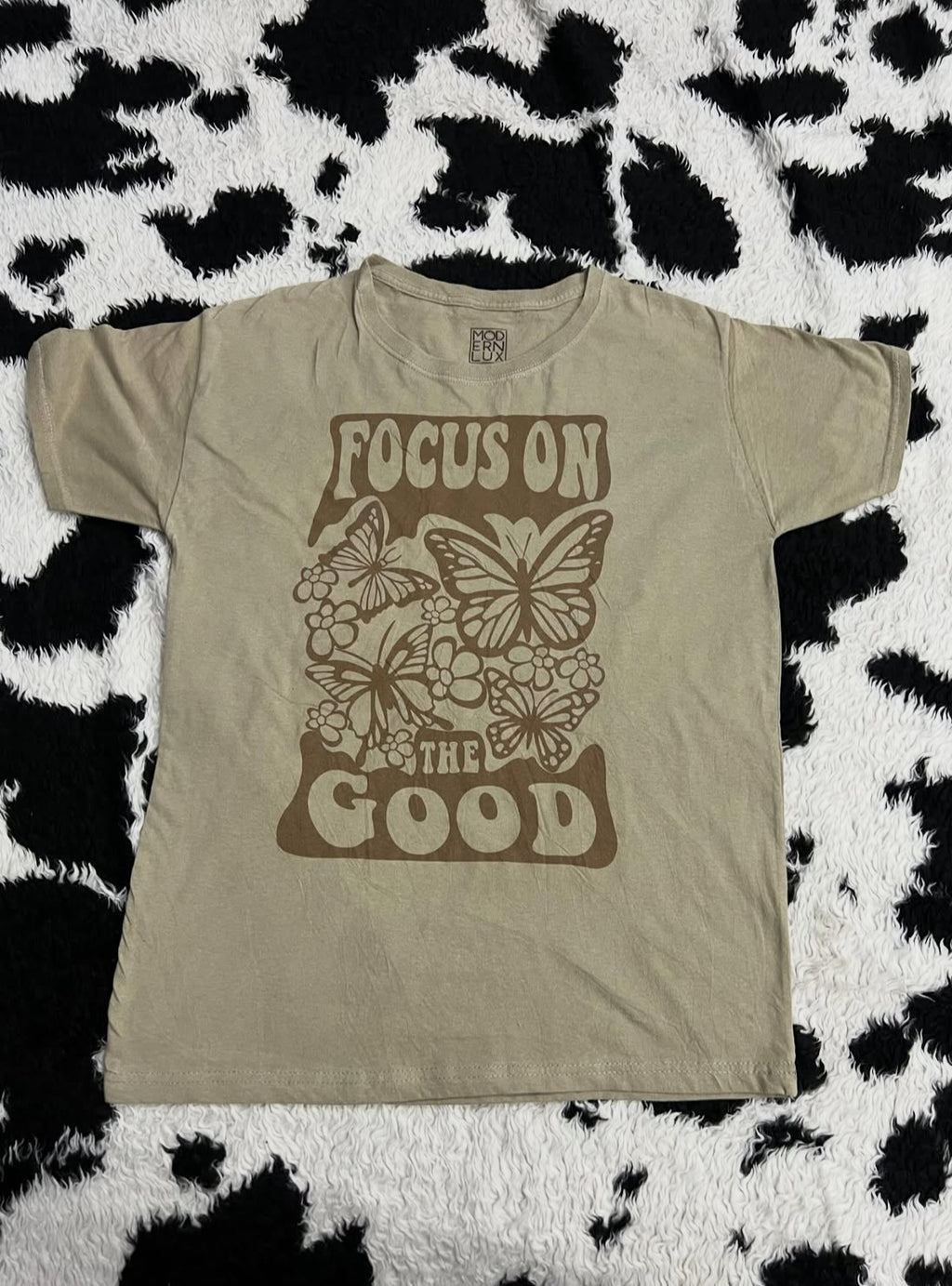 "Focus on the Good" Butterfly Tee (Medium / Large)
