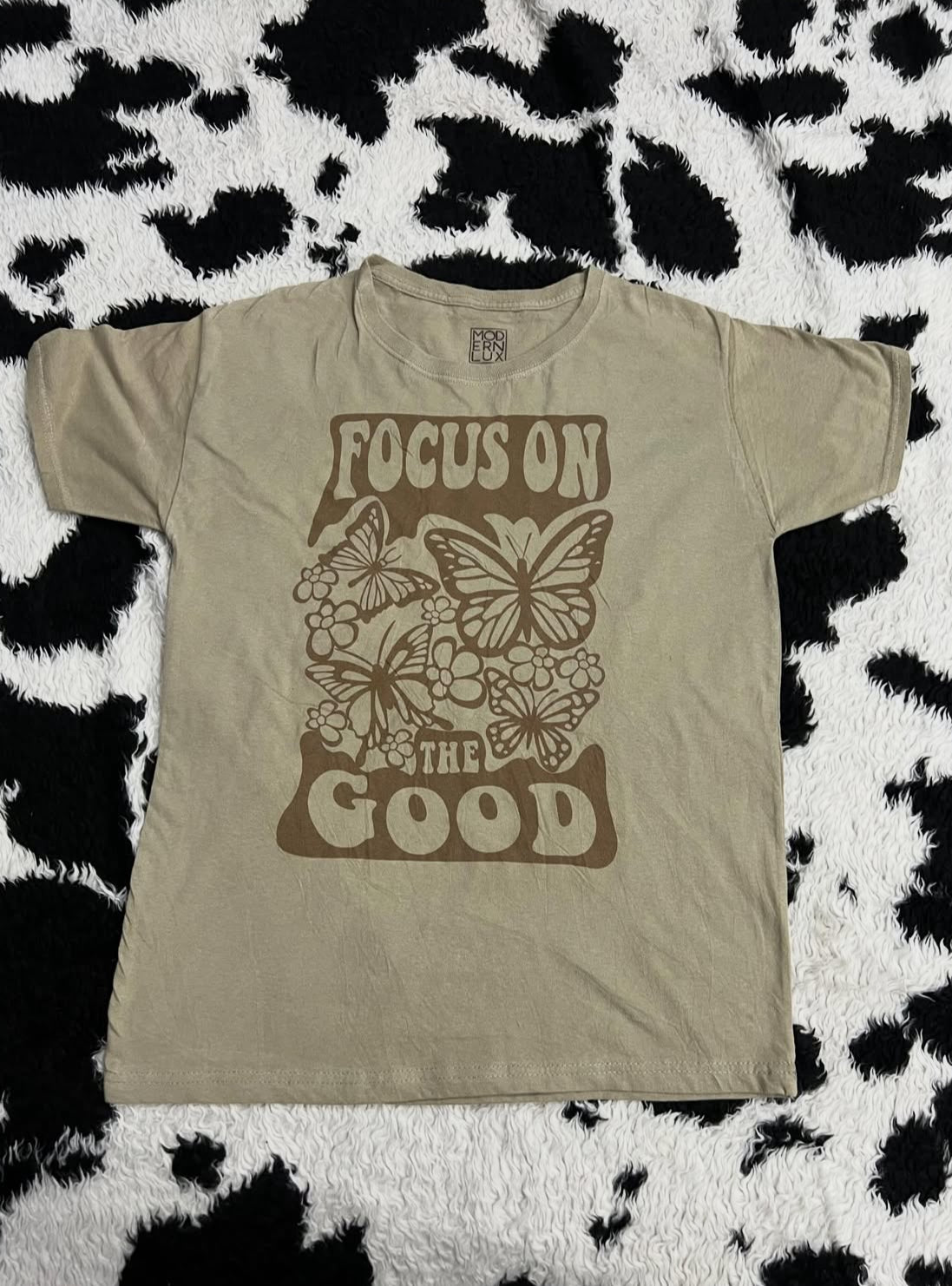 "Focus on the Good" Butterfly Tee (Medium / Large)