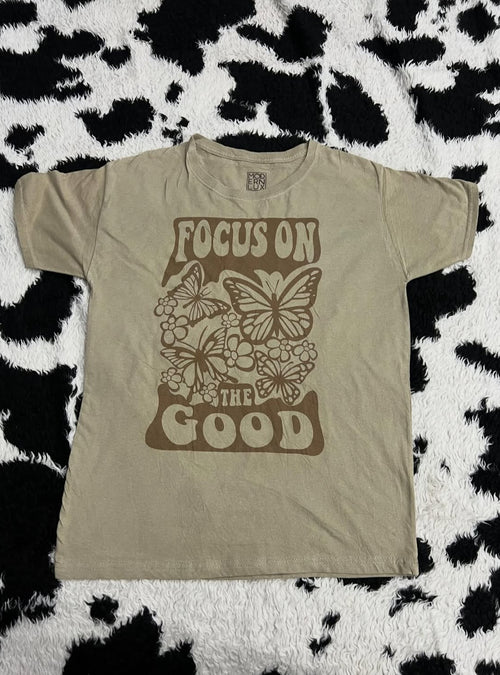 "Focus on the Good" Butterfly Tee (Medium / Large)