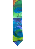 Blue & Green Abstract Art Tie