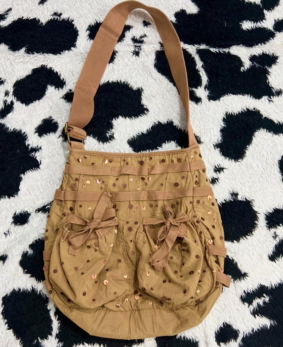 y2k Brown Messenger Bag