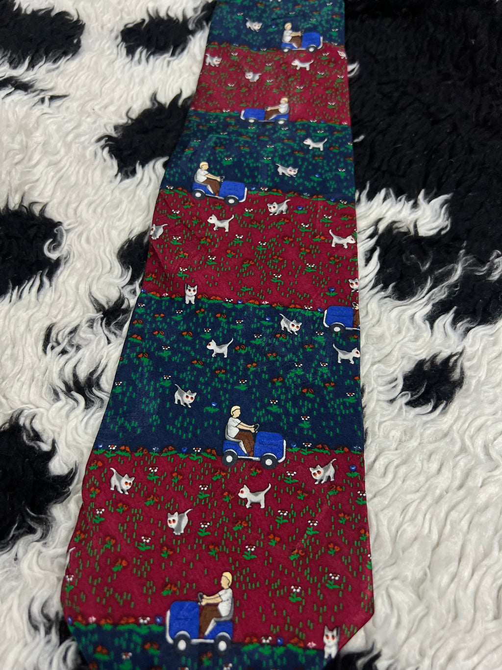 After Dark Cats Mowin' Man Tie