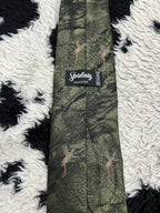 Embroidered Pheasants & Scenery Tie