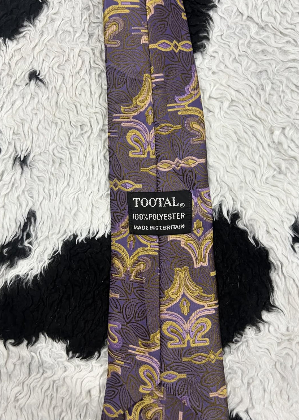 TOOTAL Purple & Gold Tie
