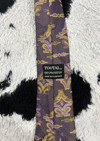 TOOTAL Purple & Gold Tie