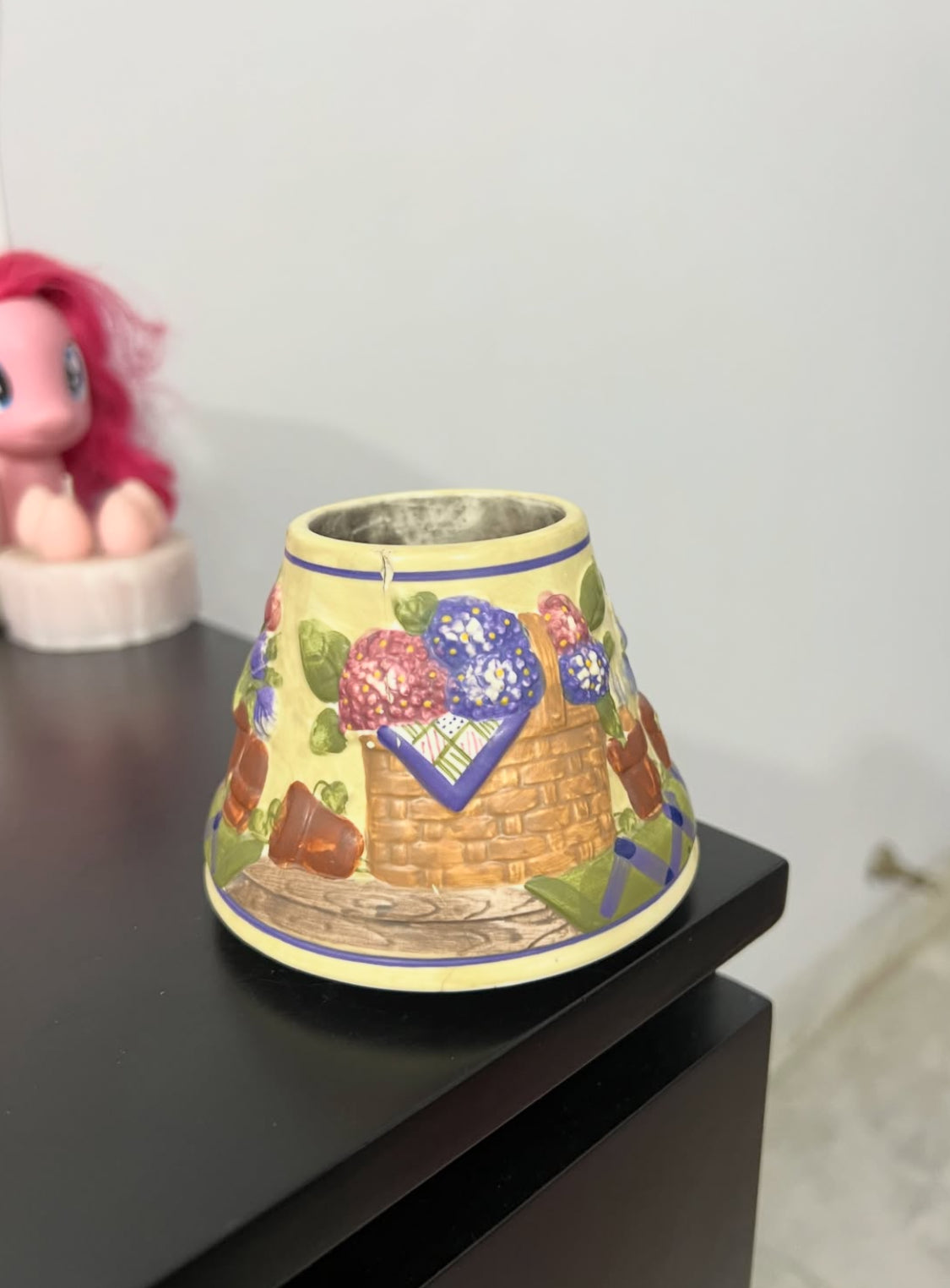Yankees Floral Candle Holder