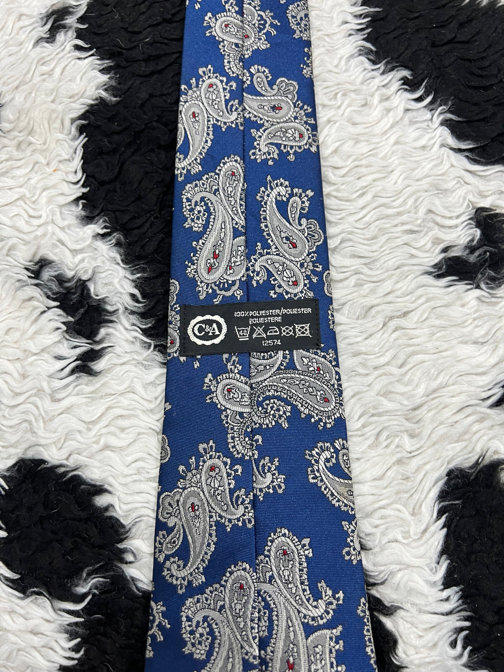 C&A Blue Paisley Tie