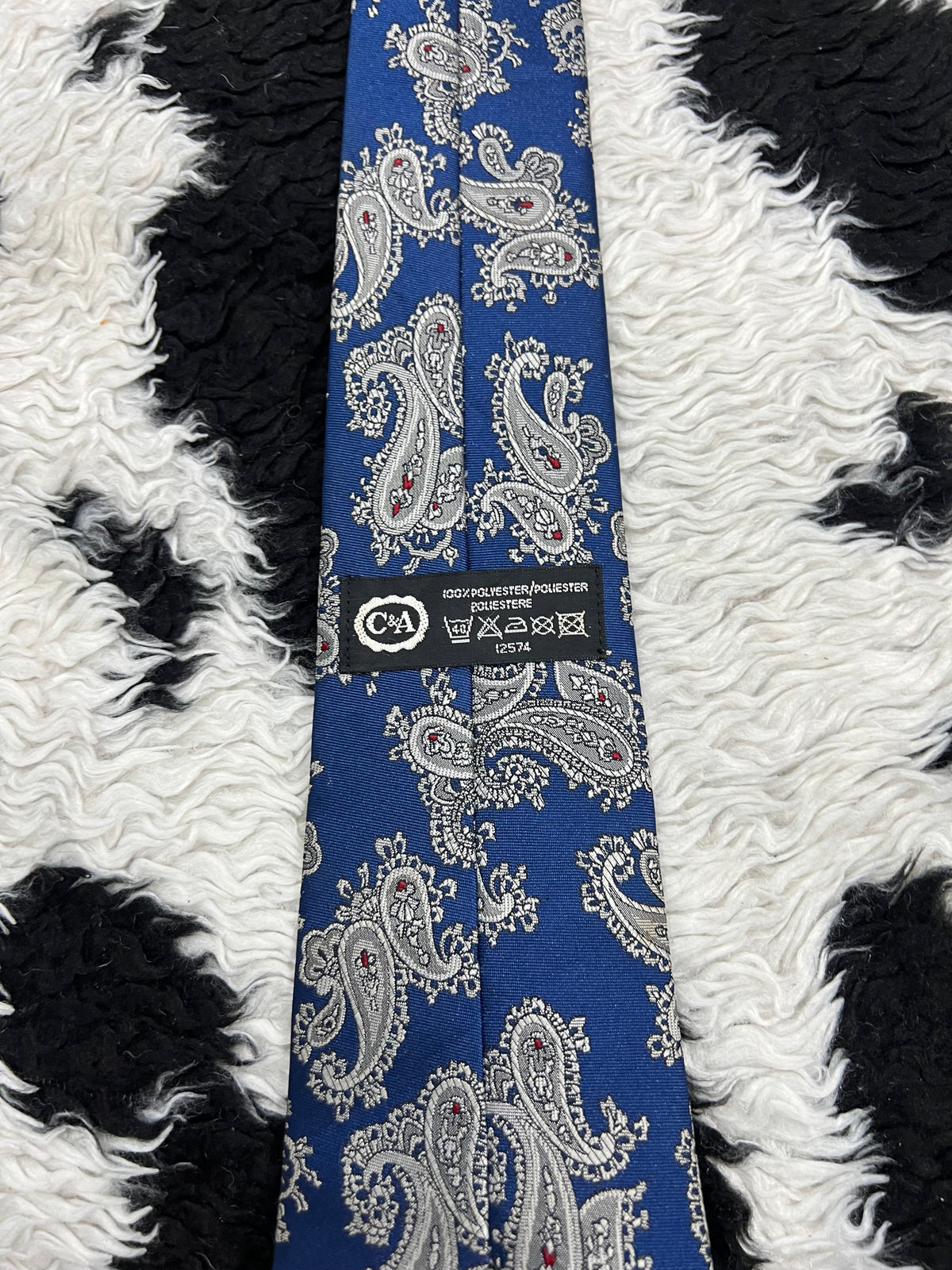 C&A Blue Paisley Tie