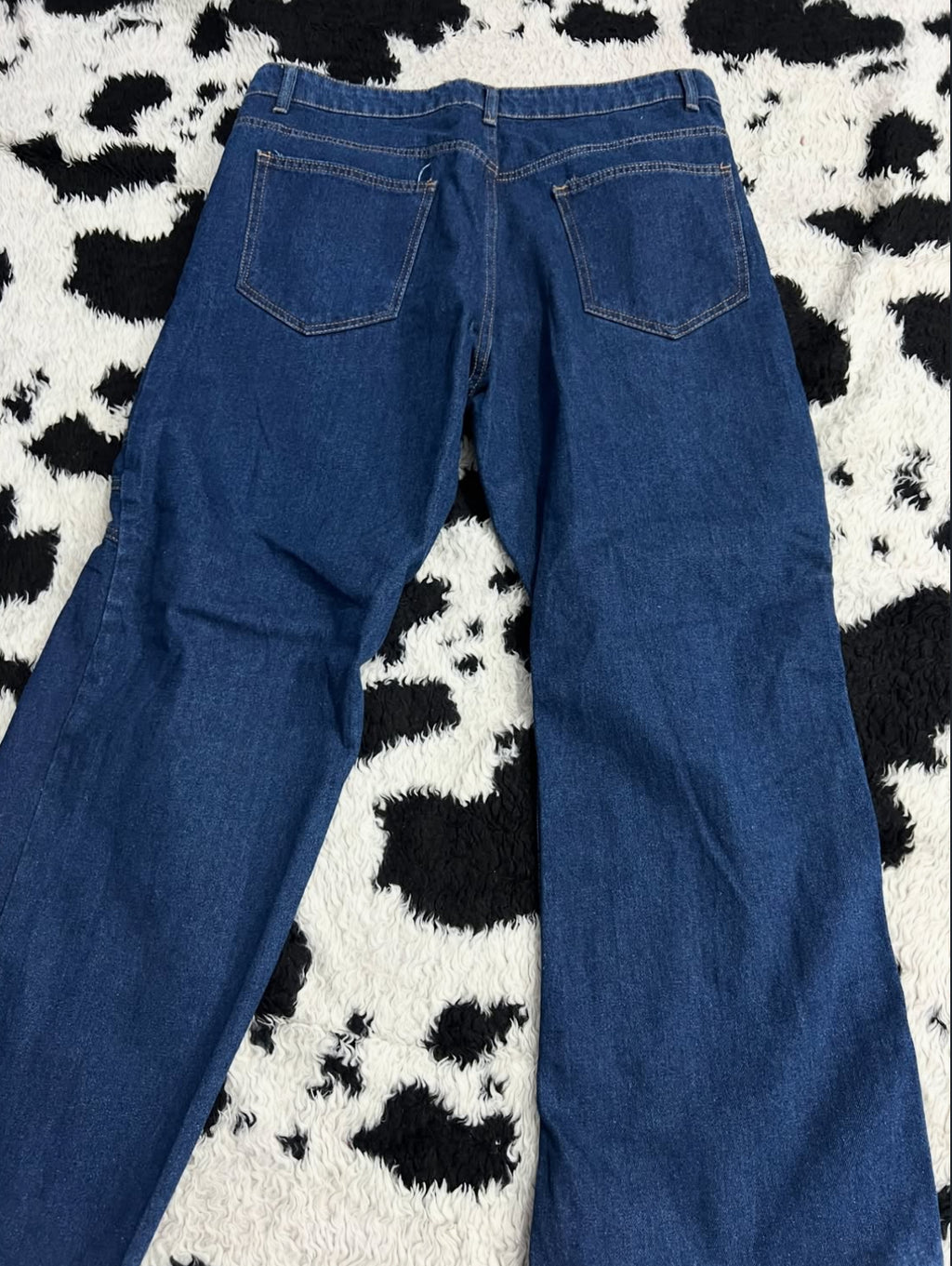 Blue Detailed Embroidered Denims (Waist 36)