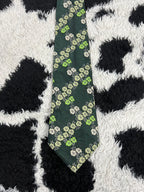 Tootal Green Floral Embroidered Tie