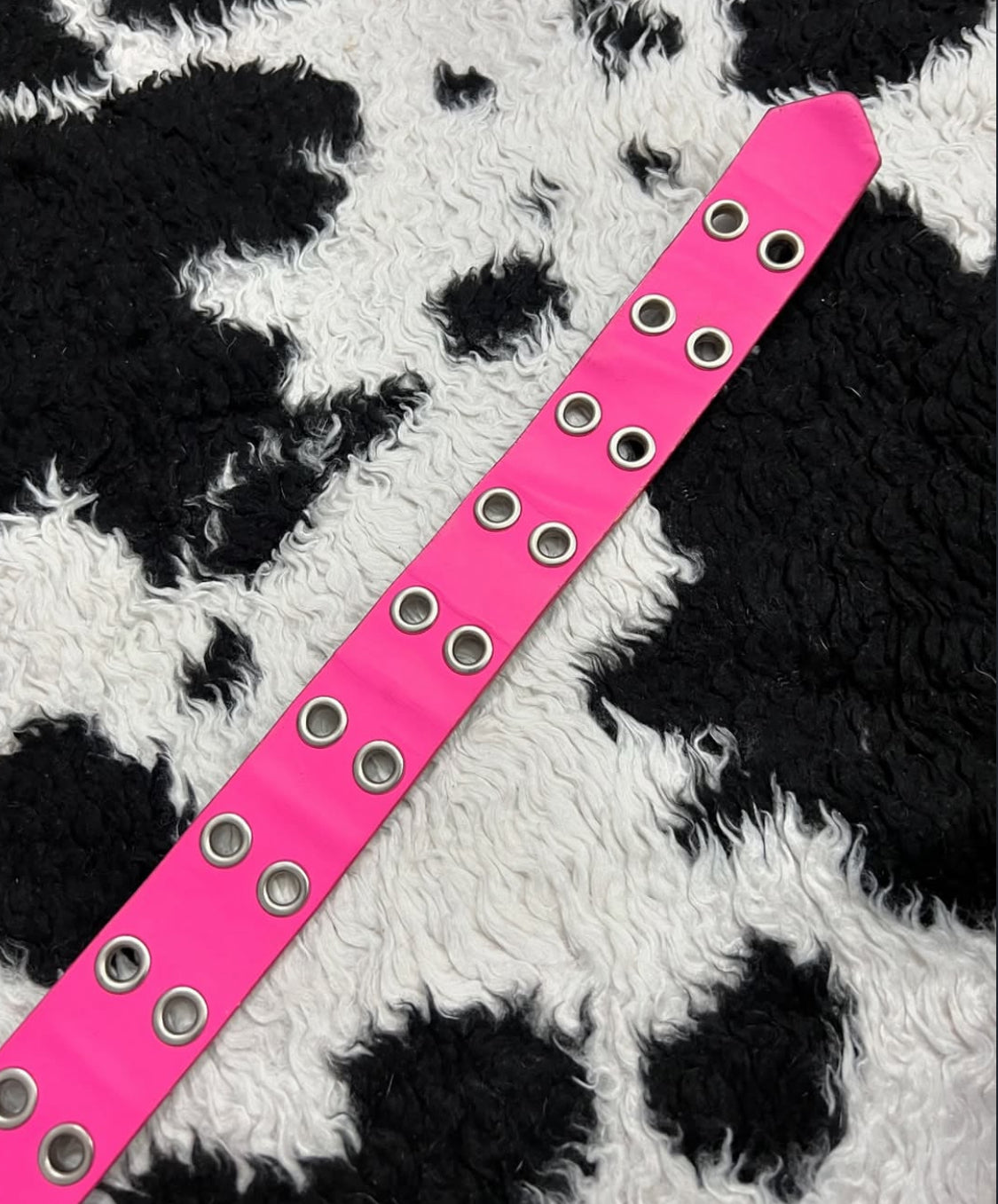 Pink Double-Holes Belt
