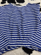 Blue & White Striped Tied-Up Shirt (Medium / Large)