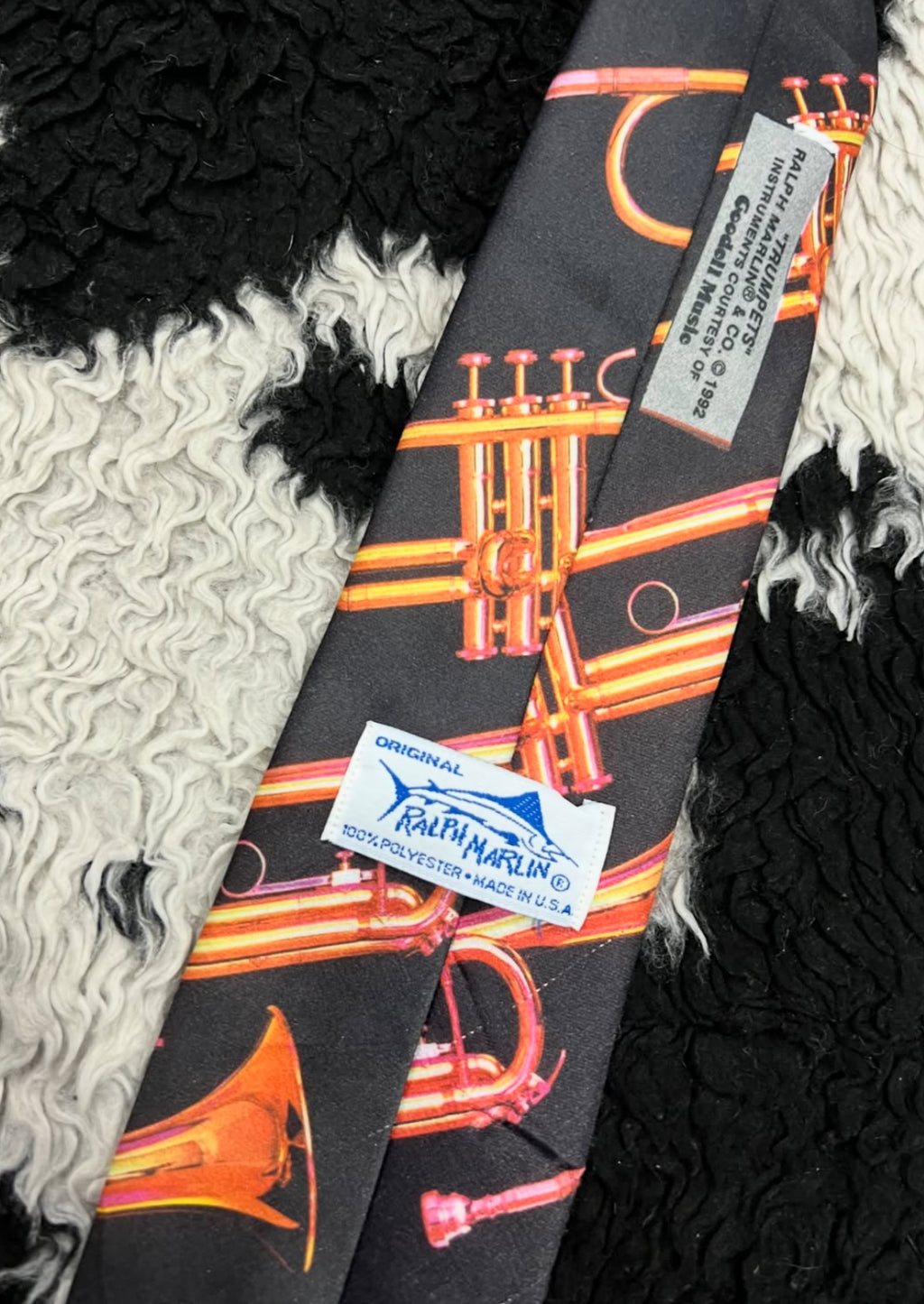 Ralph Marlin 1992 "Trumpets" Tie