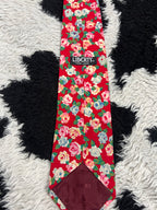 Liberty Red Floral Tie
