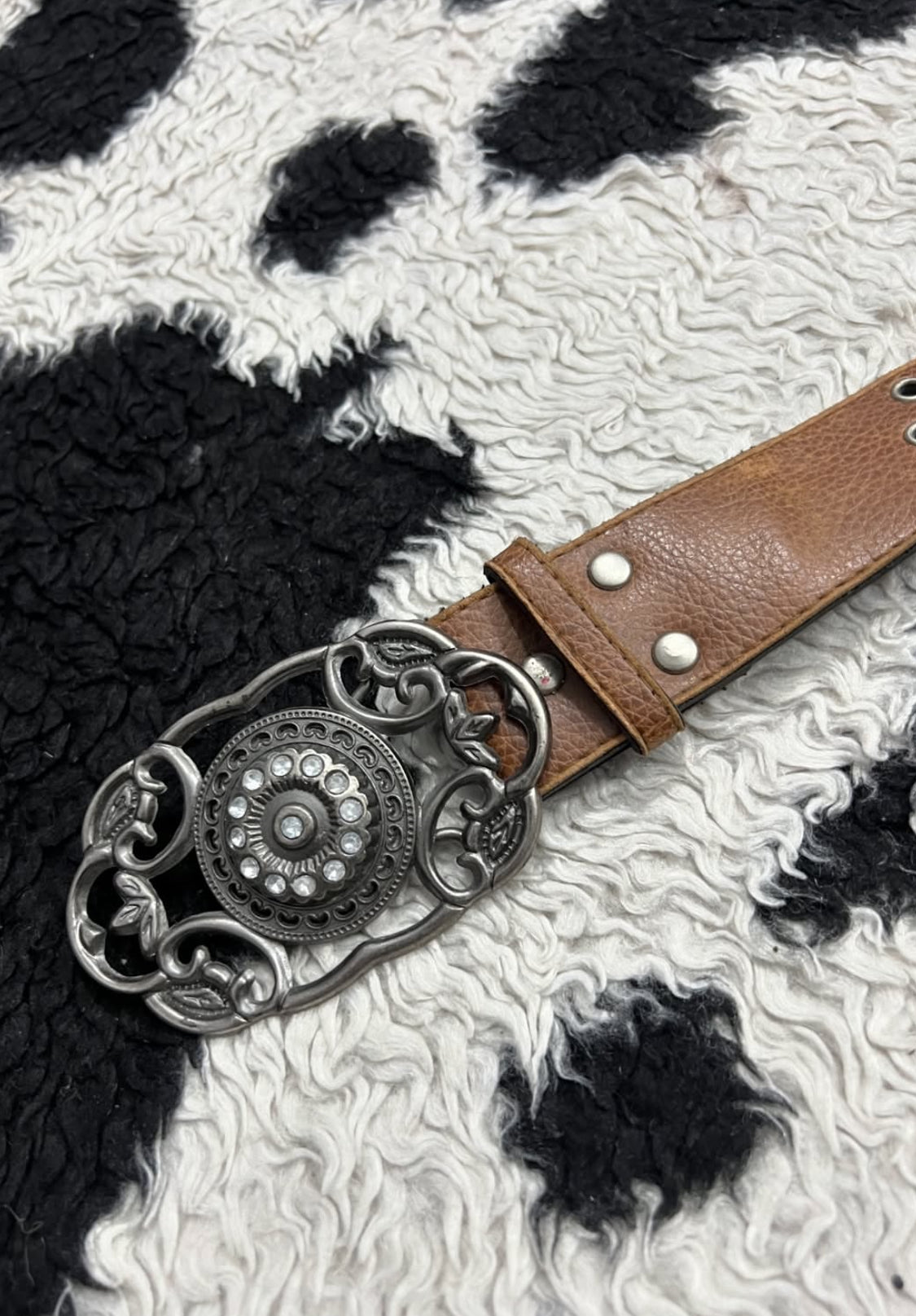 Vintage Brown Buckle Belt