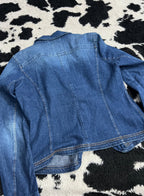 John Baner Denim Coat Jacket (Medium - Large)