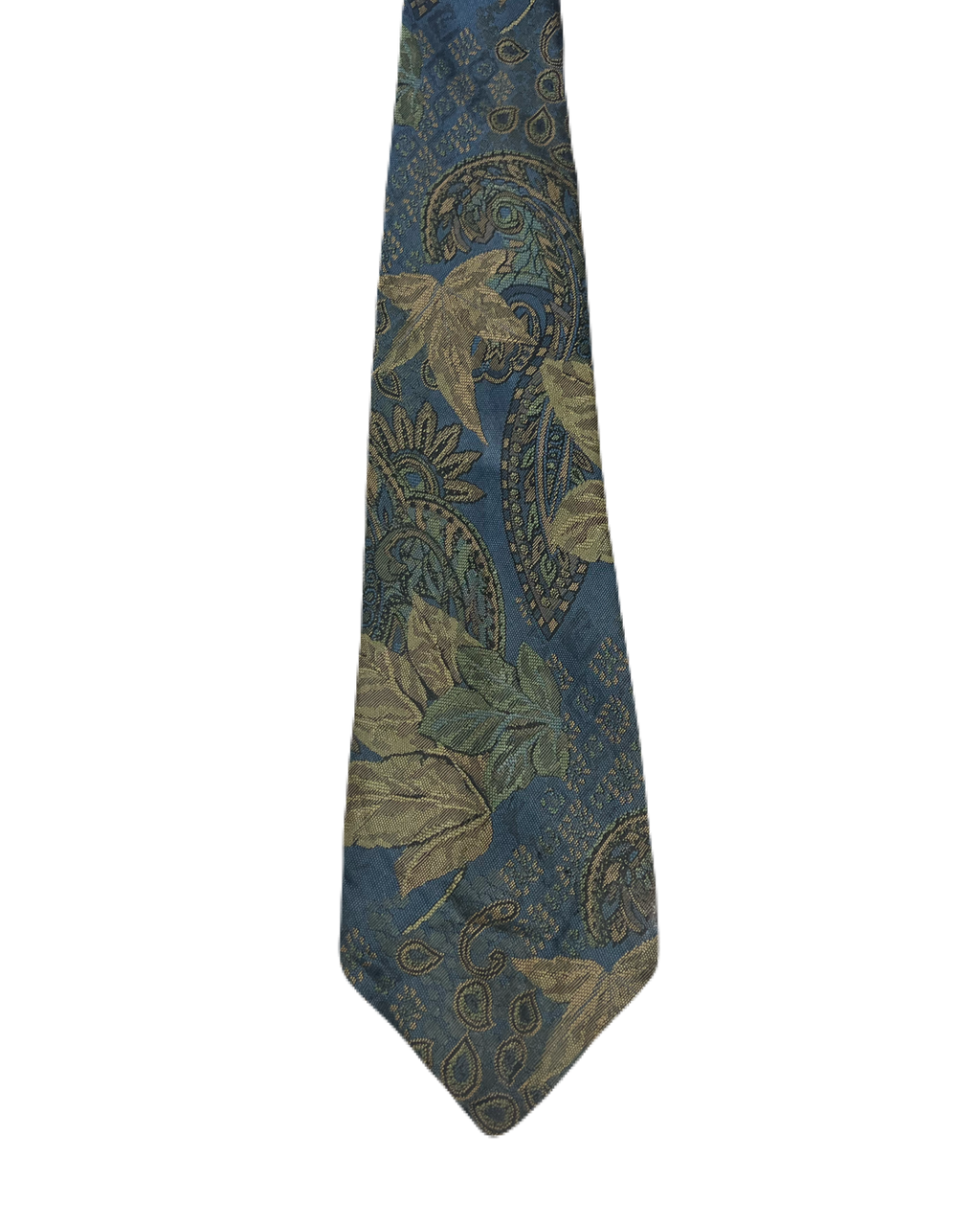 St. Bernard Blue Embroidered Floral Tie