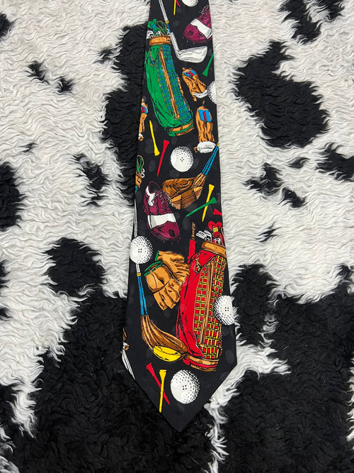 Addiction Golfing Equipment Tie