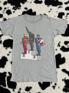Marvel Black Panther Power, Captain America, Iron Man Tee (Medium/Large)