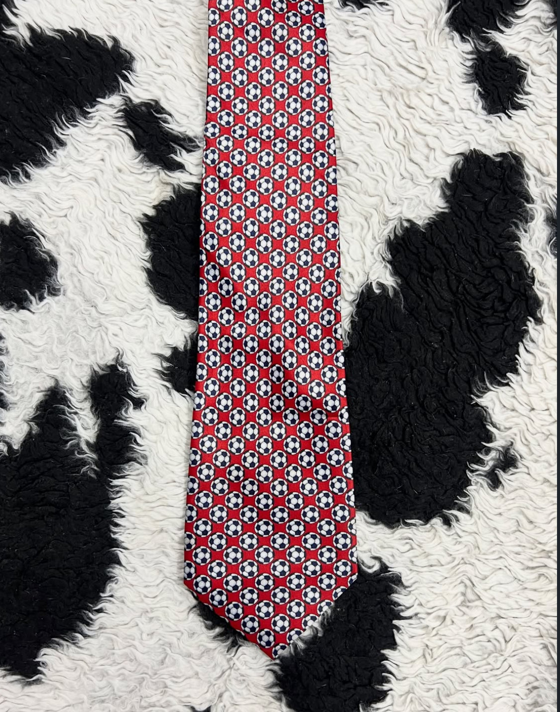 Red Football Tie