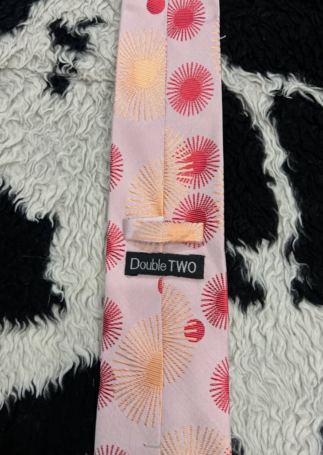 Baby Pink Embroidered Tie