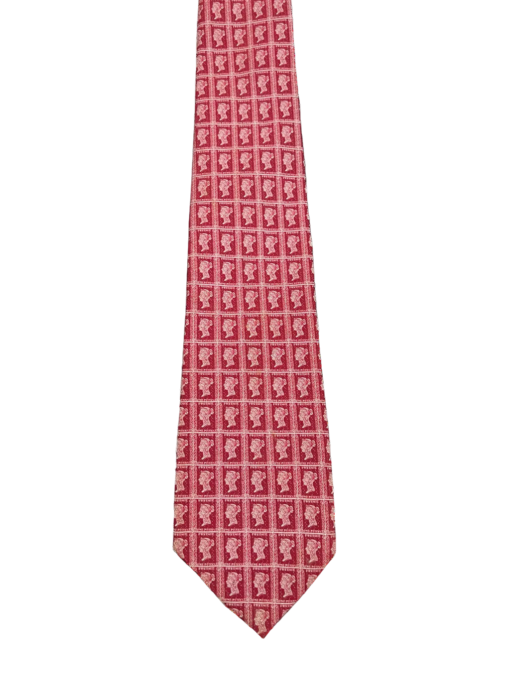UK Stamp Embroidered Tie
