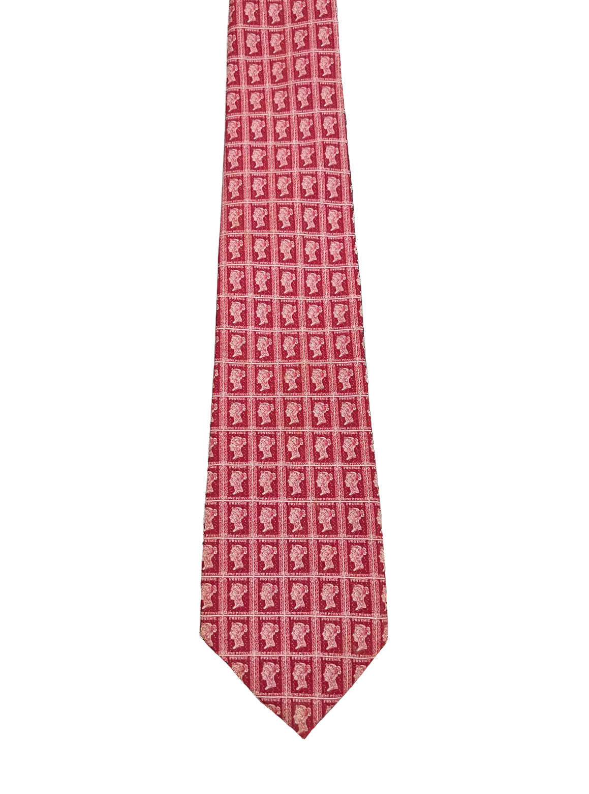 UK Stamp Embroidered Tie