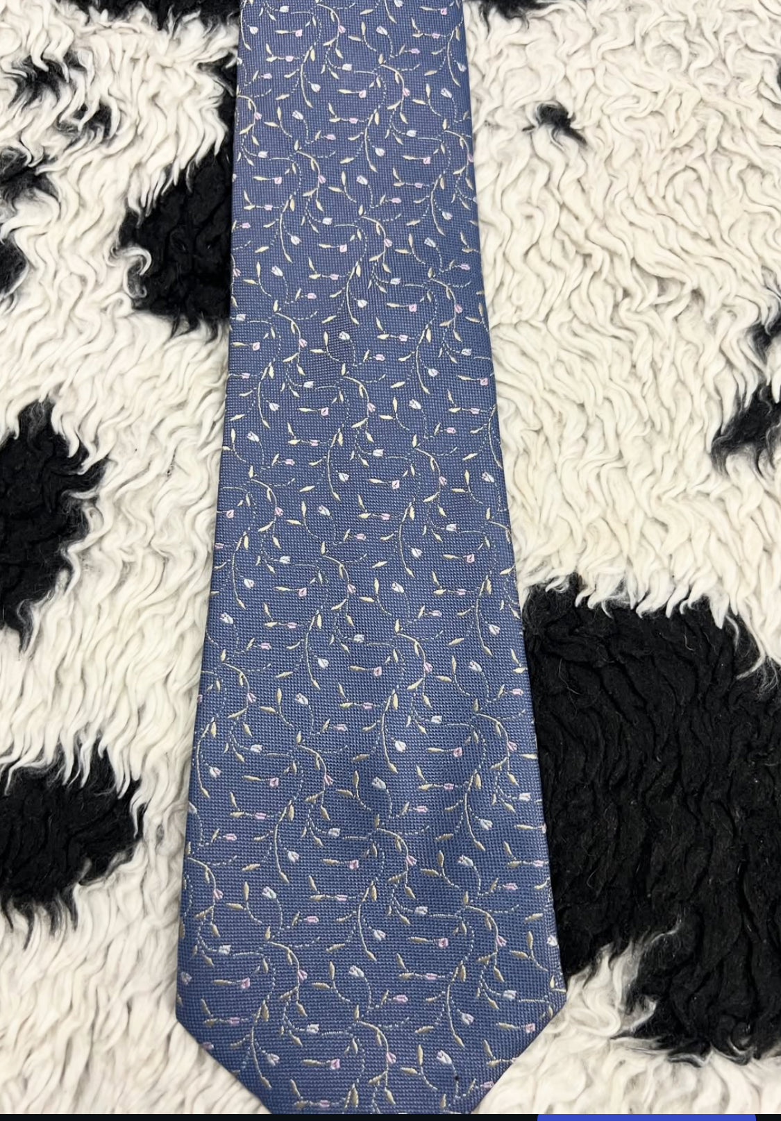 Autograph Floral Embroidered Tie