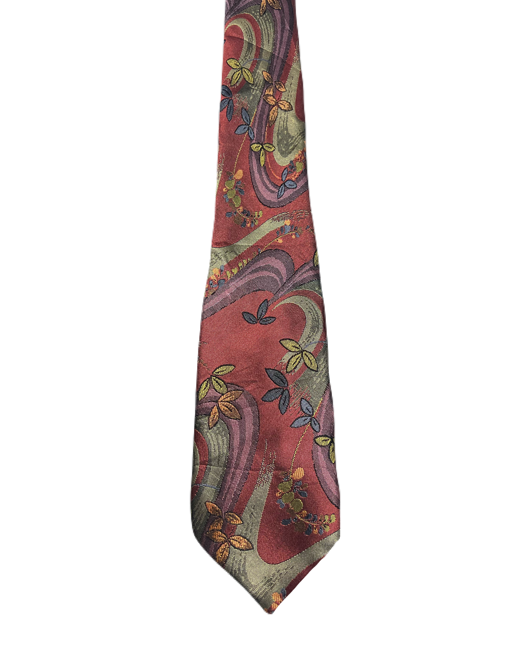 Giovanni Fully Embroidered Red Tie