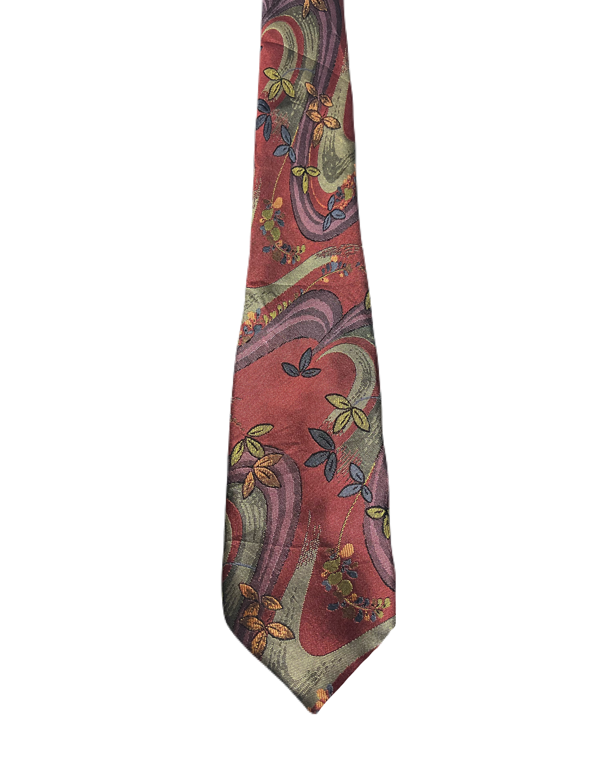 Giovanni Fully Embroidered Red Tie