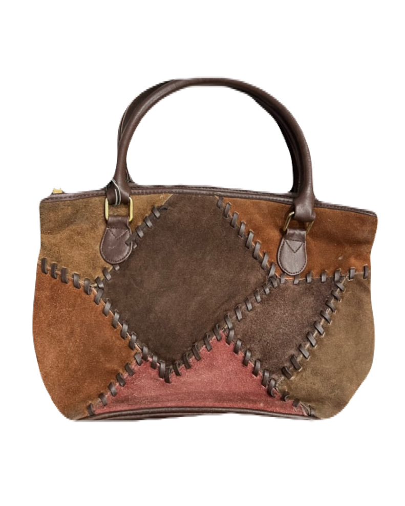 Brown Patchwork Bag