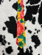 Yellow & Pink Floral Tie