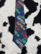 Vintage Embroidered Cars Tie