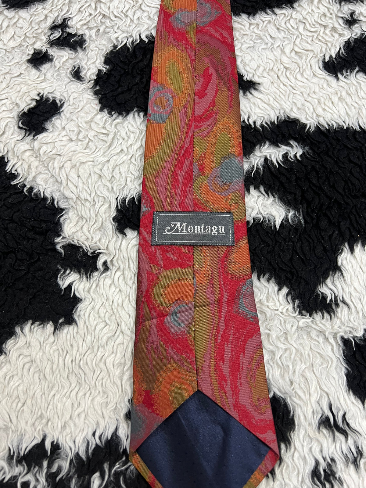 Montagu Fully Embroidered Swirl Tie