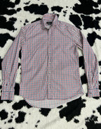 ZARA Man Tailored Fit Red & Blue Checkered Buttonup