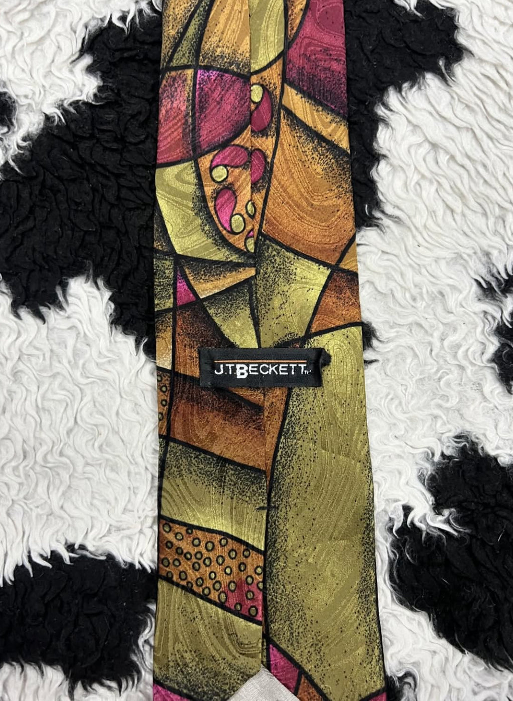 J.T Beckett Abstract Tie