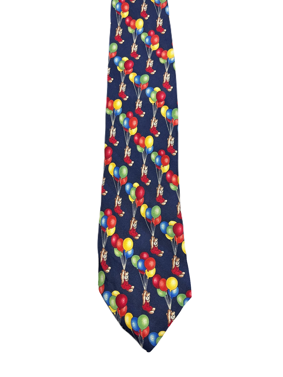 Teddy Bear with Balloons Tie