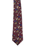 Embroidered Wild Animals Tie