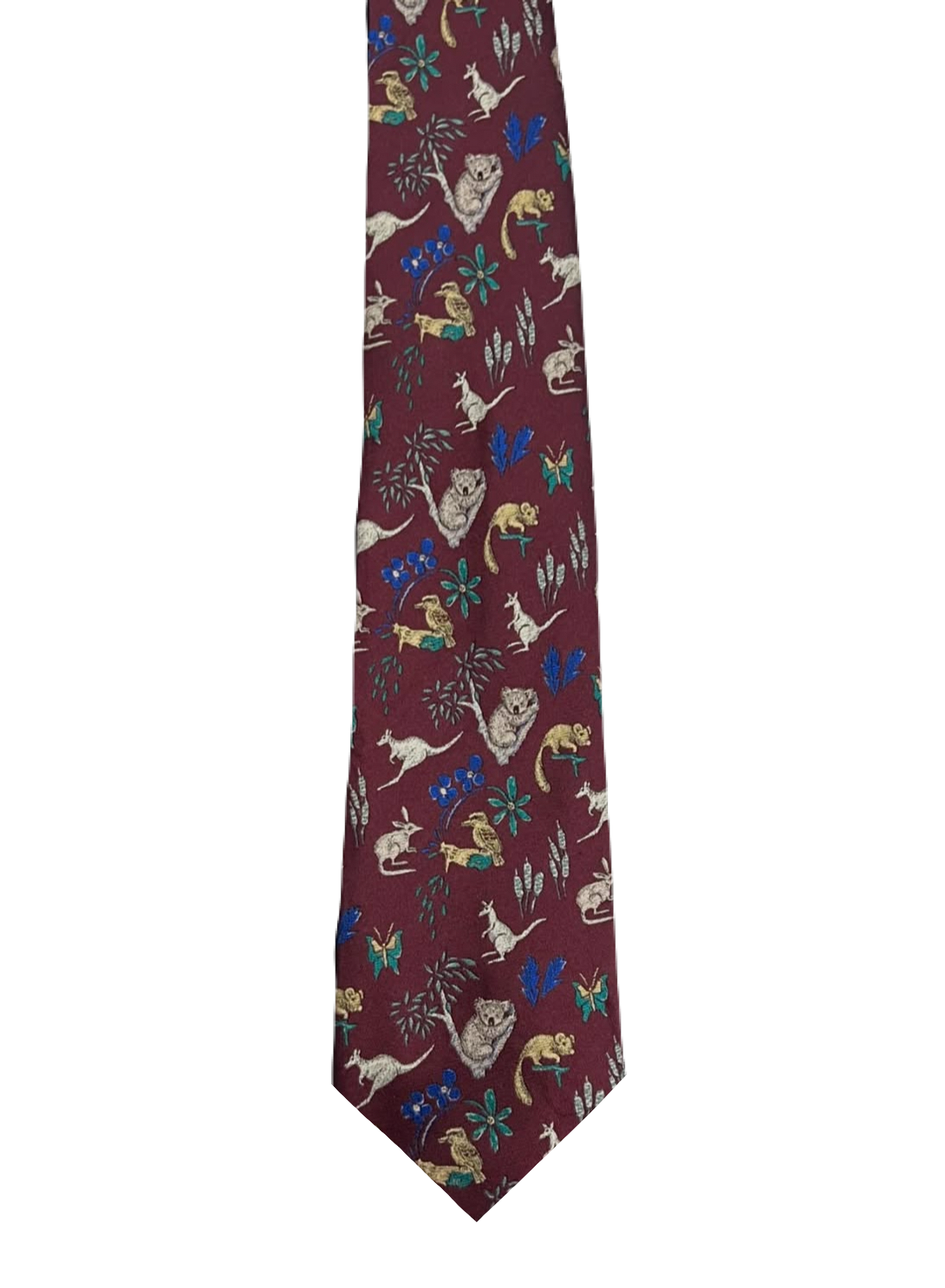 Embroidered Wild Animals Tie