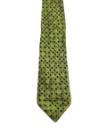Green Embroidered Floral Tie