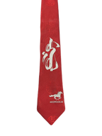Chinese Calligraphy Embroidered Narrow Tie