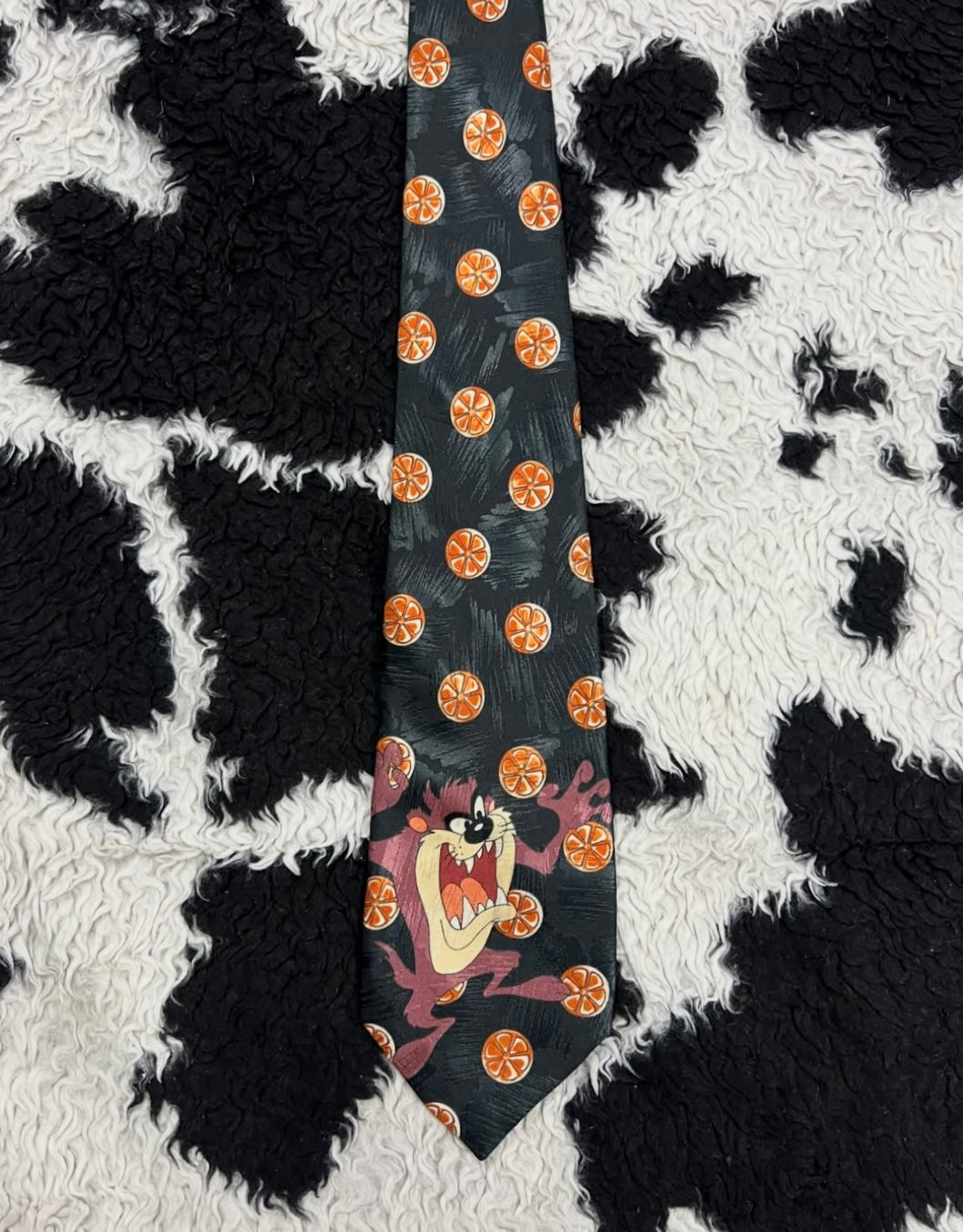 Vintage 1994 Tasmanian Devil Taz & Oranges Tie