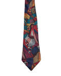 St. Bernard Fully Embroidered Vibrant Abstract Tie